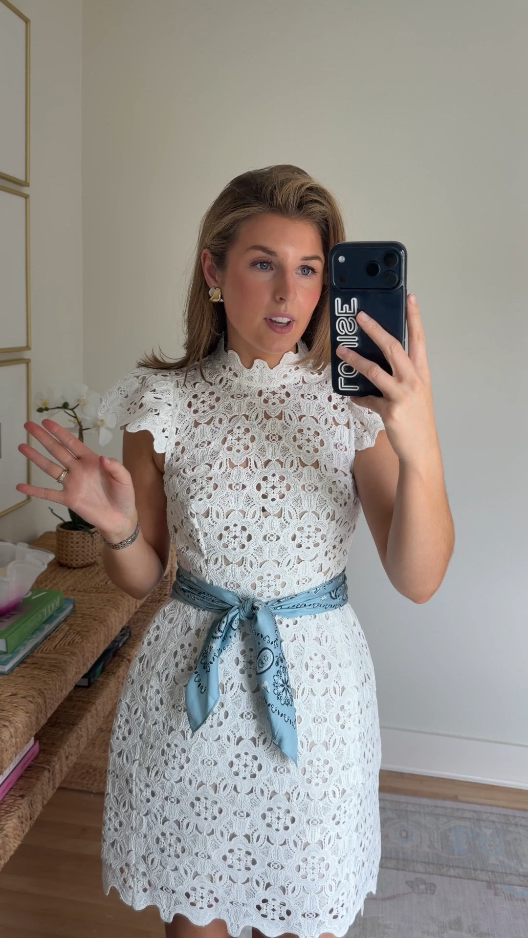 Western chic bridal outfit idea! Wearing a 2 in dresss