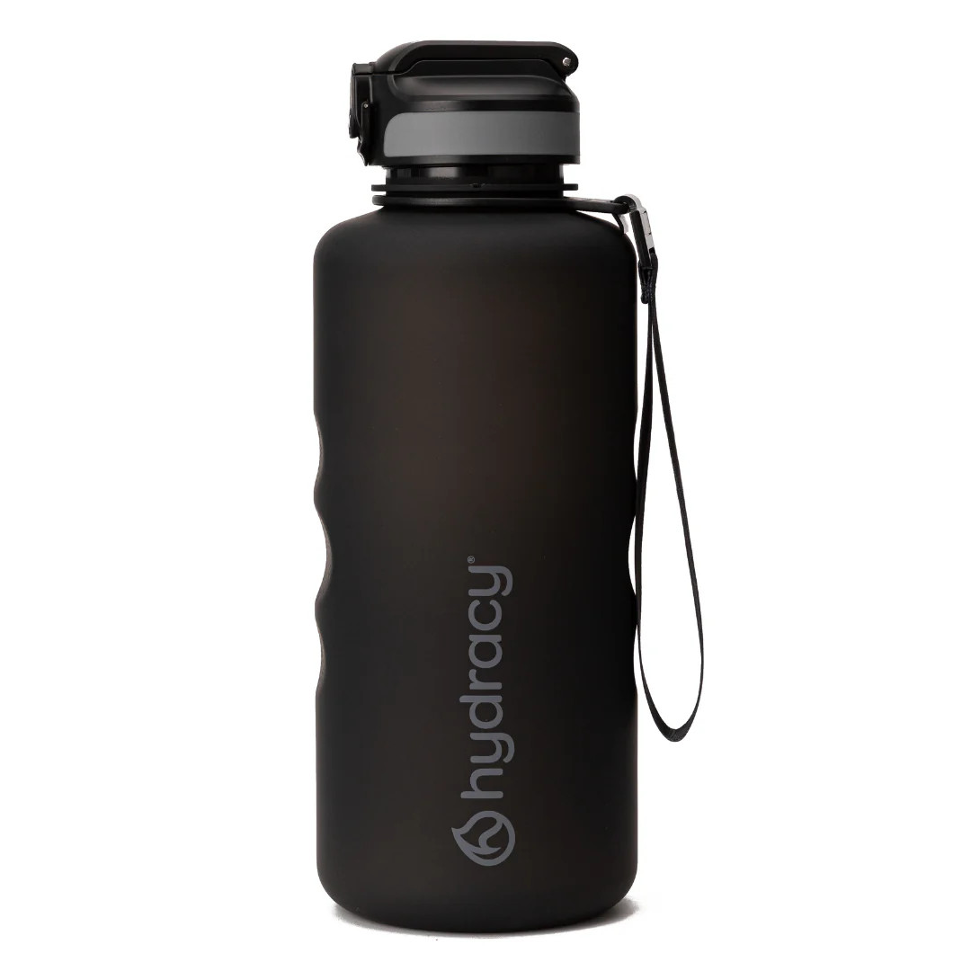 Coach 64 oz / 2 L Water Bottle with Time Marker and Straw Lid | Hydracy