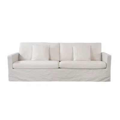 Aqua 93‘’ Modern Slipcovered Sofa for Living Room | Wayfair North America