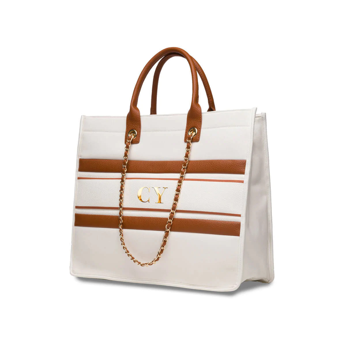 Ivory/Tan Canvas Resort Bag | Abbott Lyon
