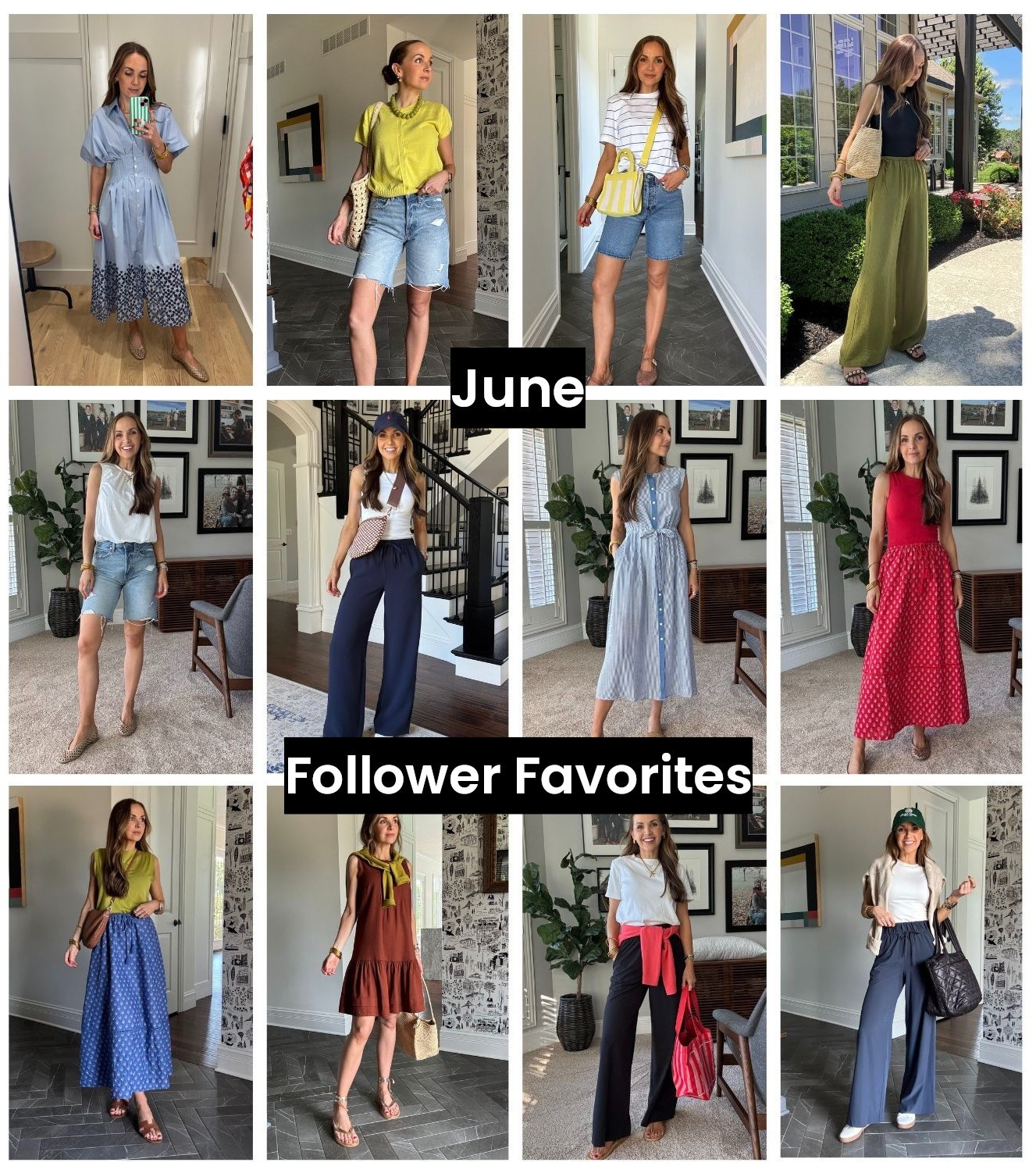 June Follower Favorites 
@Anthropologie 
@Aritzia 
@Target 
@Quince 
@walmart