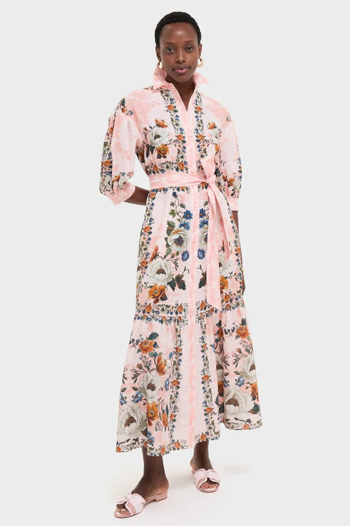 Magical Blossom Pink Bianca Linen Maxi Dress | Tuckernuck (US)