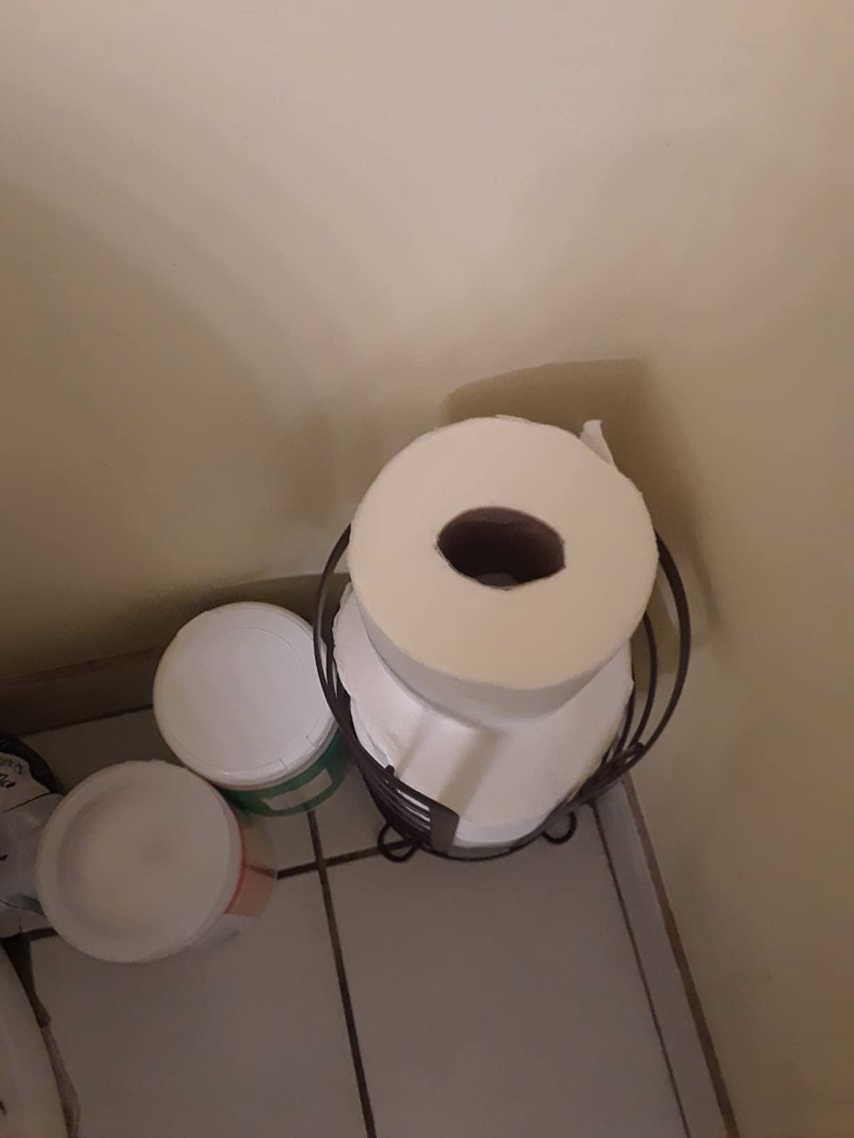 BROOKSTONE, Bronze Toilet Paper Holder, Freestanding Bathroom Tissue Organizer, Minimalistic Stor... | Amazon (US)