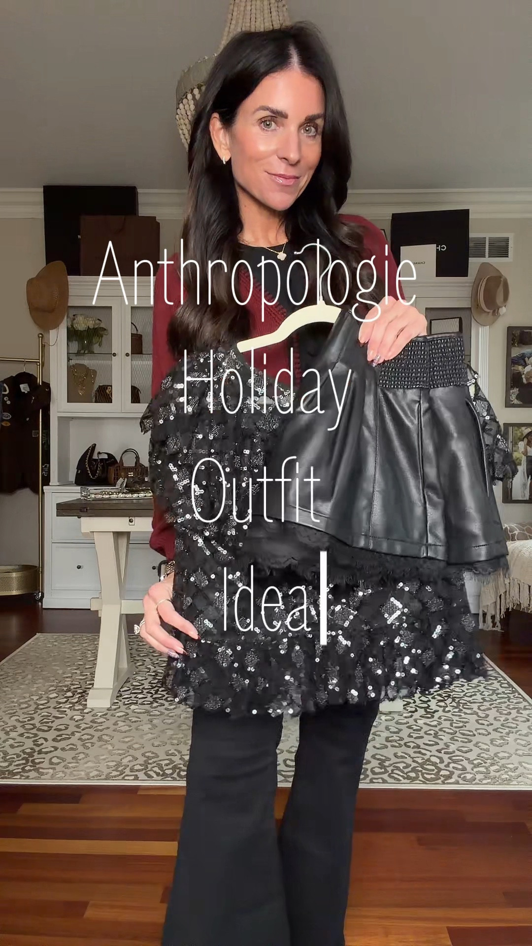 Use my early access code SHANNON30 for 30% off at Anthropologie +  if you spend $200, you’ll also get $50 back on 12/11 
Wearing a small top and jacket
XS shorts
Anthropologie holiday outfit idea
Sparkly top
Leather shorts
Vegas outfit 

#LTKSeasonal #LTKFindsUnder100 #LTKHoliday