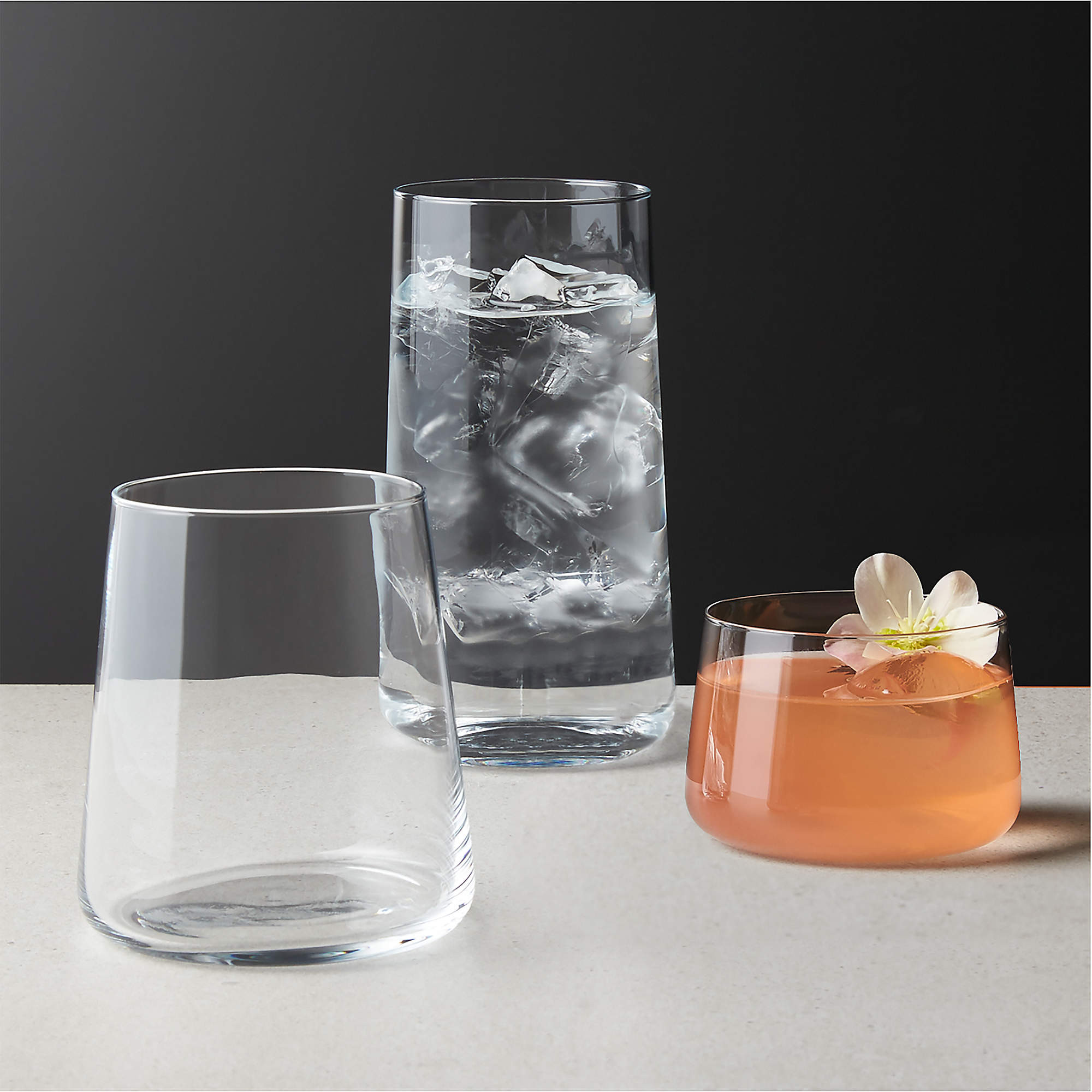Neat Double Old-Fashioned Glass Set of 6 + Reviews | CB2 | CB2