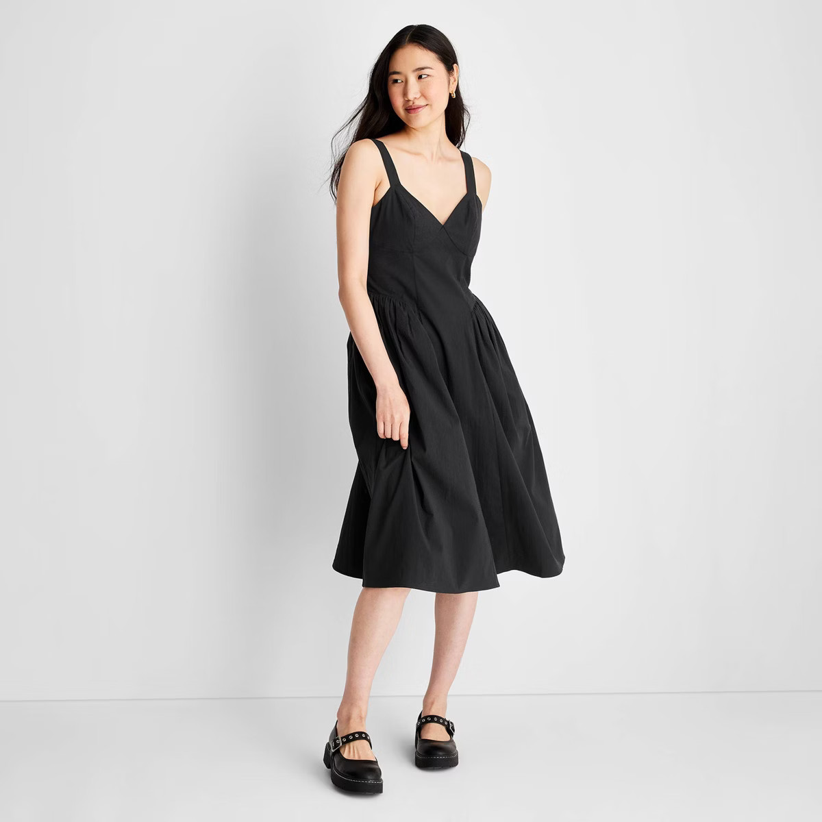 Women's Strappy Red Fit And Flare Midi Dress - Future Collective™ with Reese Blutstein | Target