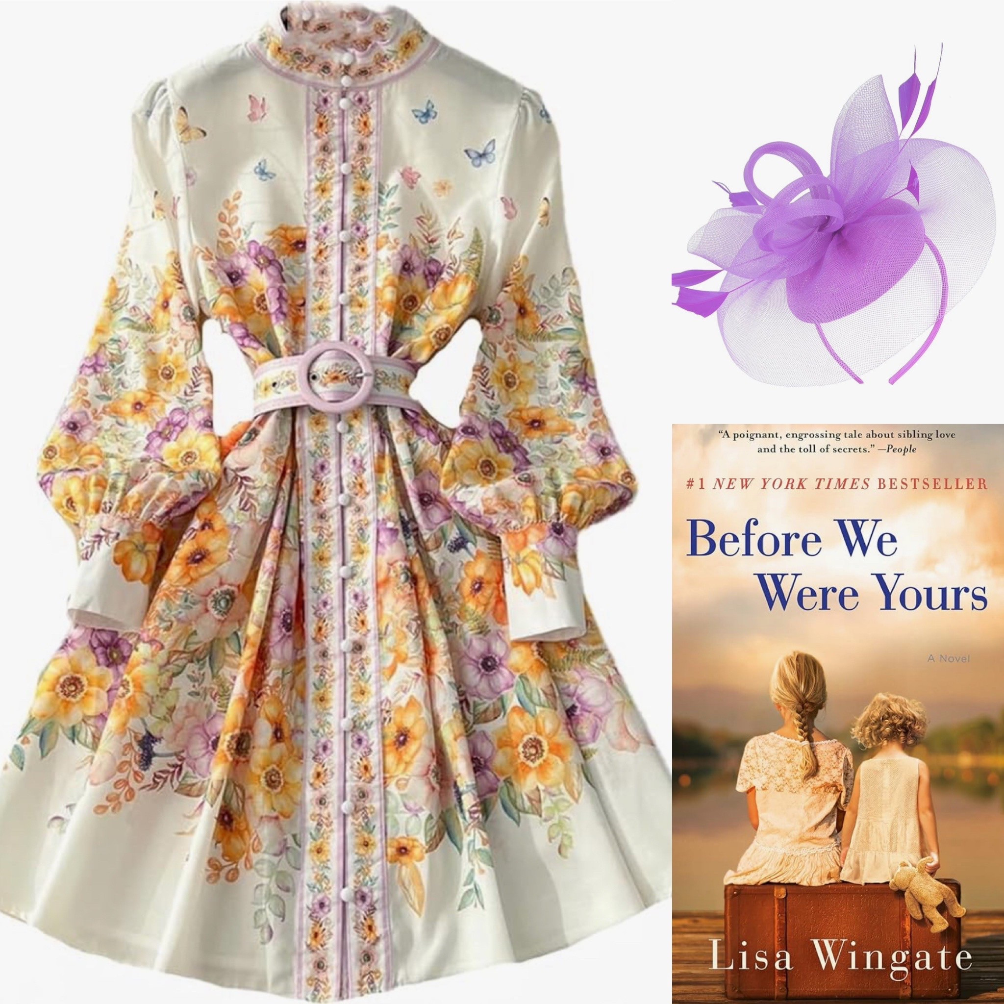 Tea party Book club meeting
Long sleeve floral dress
Lavender fascinator
Amazon finds
Affordable 
Before we were yours Nobel
Lisa Wingate
What to wear 
High tea
Gloves
Pearls


#LTKStyleTip #LTKParties #LTKFindsUnder50