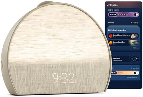 Hatch Restore 3 Sunrise Alarm Clock, Sound Machine, Smart Light (Greige) - White Noise, Screen-Fr... | Amazon (US)