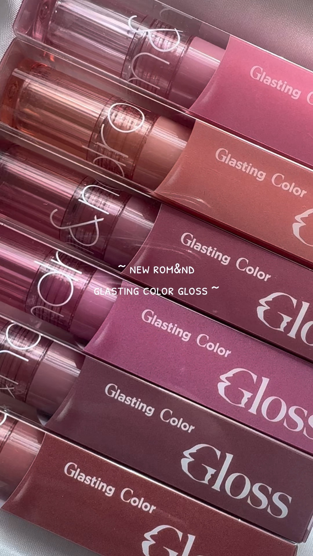 new romand glasting color gloss swatches on light medium skin tone💕 gives you that angelic halo ring shine ✨ 

romand’s formulas and packing never miss. the gloss is high shine without being sticky 

CATCH21 for $$ off yesstyle 

01 peony ballet 
02 nutty vague 
03 rose finch 
04 grapy way 
05 dim mauve 
06 deepen moor 

korean lip gloss romand lip gloss rom&nd romand lip romand lipgloss romand glasting color gloss romand gloss romand lip tint angel gloss hall ring non sticky gloss korean makeup yesstyle yesstyle code yesstyle influencers

#LTKbeauty #LTKGiftGuide #LTKfindsunder50