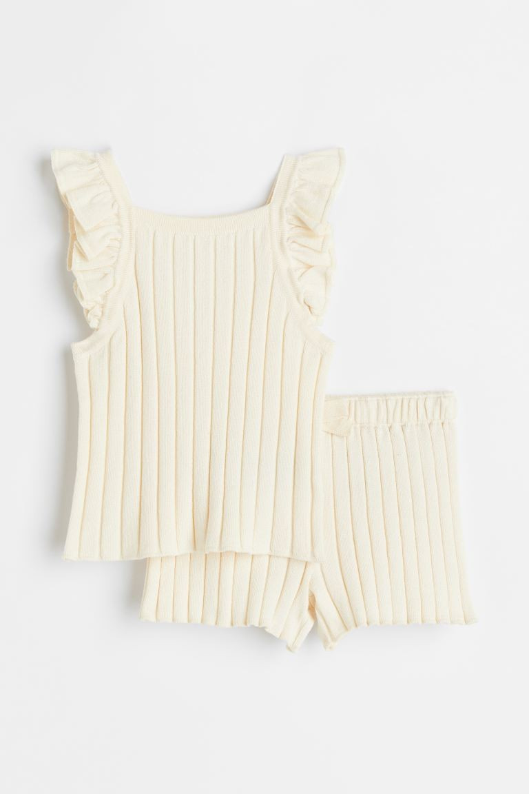 2-piece Set with Sleeveless Top and Shorts | H&M (US + CA)