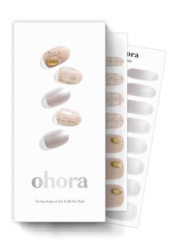 ohora Semi Cured Gel Nail Strips (N Sweet Romance) - Nude Works with Any UV/LED Lamps, Salon-Quality, Long Lasting, Easy to Apply & Remove - Includes 2 Prep Pads, Nail File & Wooden Stick | Amazon (US)