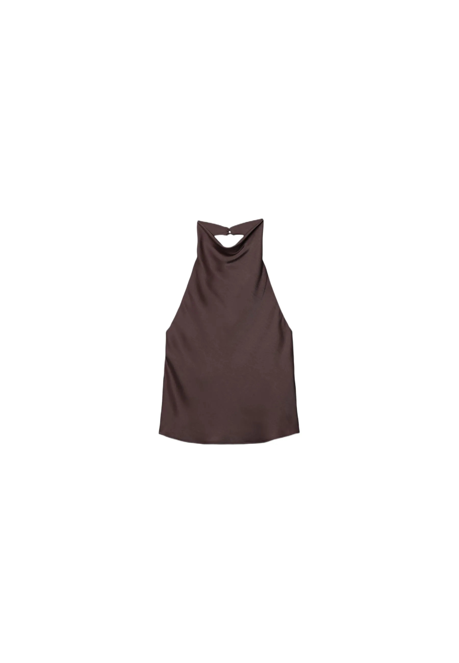 Satijnen haltertop - Mode voor dames | Stradivarius Netherlands | Stradivarius (NL)
