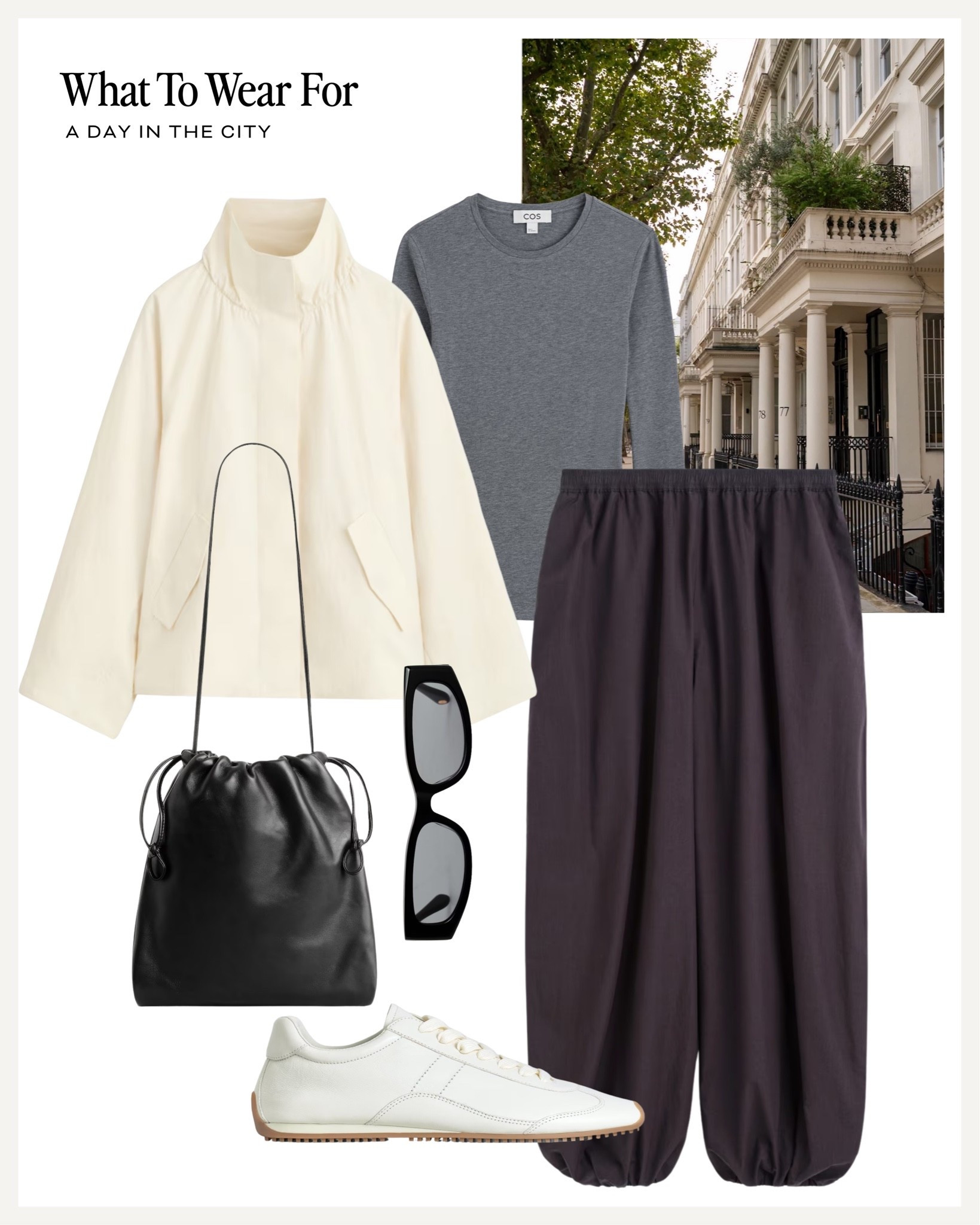 A day in the city 🏙️ 

Balloon trousers, Transitional style, easy outfits, COS fashion, funnel neck jacket

#LTKuk