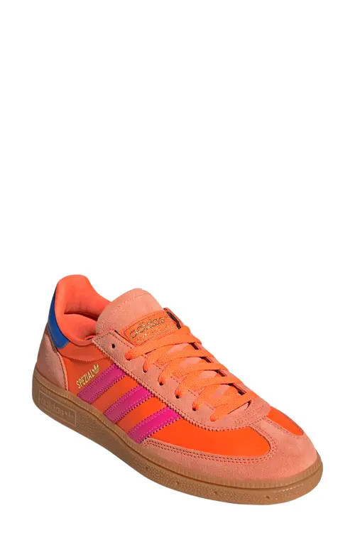 adidas Handball Spezial Sneaker in Solar Orange/Lucid Pink/Gum at Nordstrom, Size 7.5 | Nordstrom