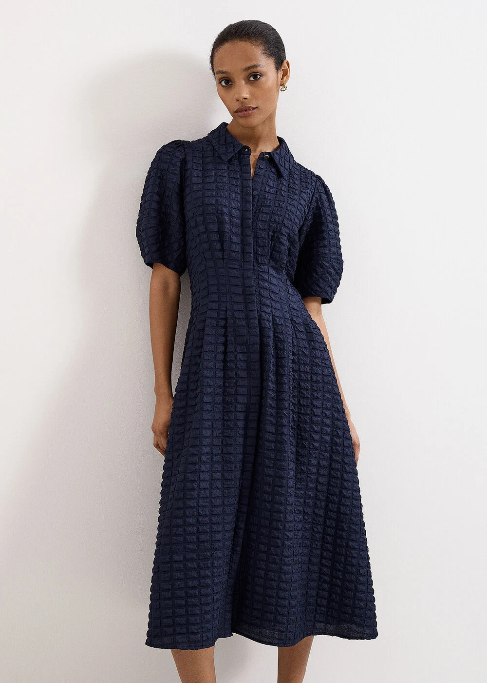 Yasmine Textured Midi Dress | Phase Eight UK | | Phase Eight