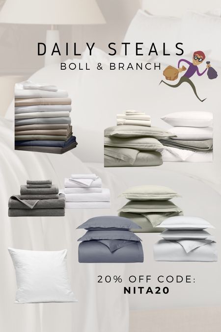 20% off Boll & Branch items with Code: NITA20 at check out!!! 

#LTKstyletip #LTKfamily #LTKhome