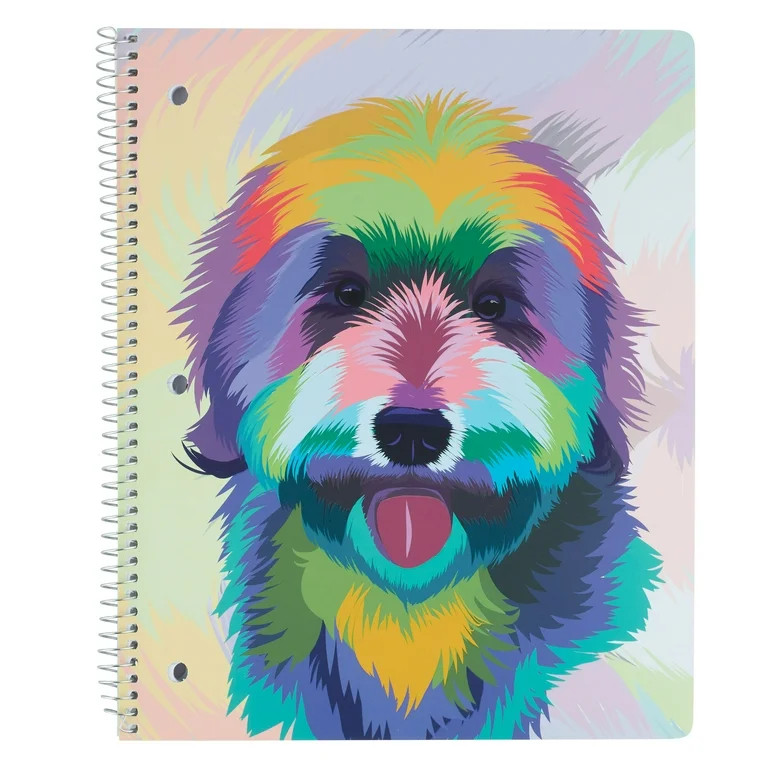 U Style Expressions Wide Rule 1 Subject Notebook, 10.5" x 8.5", 80 Sheets, Pastel Dog | Walmart (US)