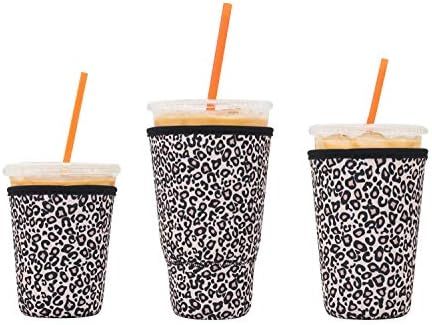 3 Pack Reusable Iced Coffee Sleeves - LOVAC Insulator Sleeve for Cold Beverages, Neoprene Cup Hol... | Amazon (US)