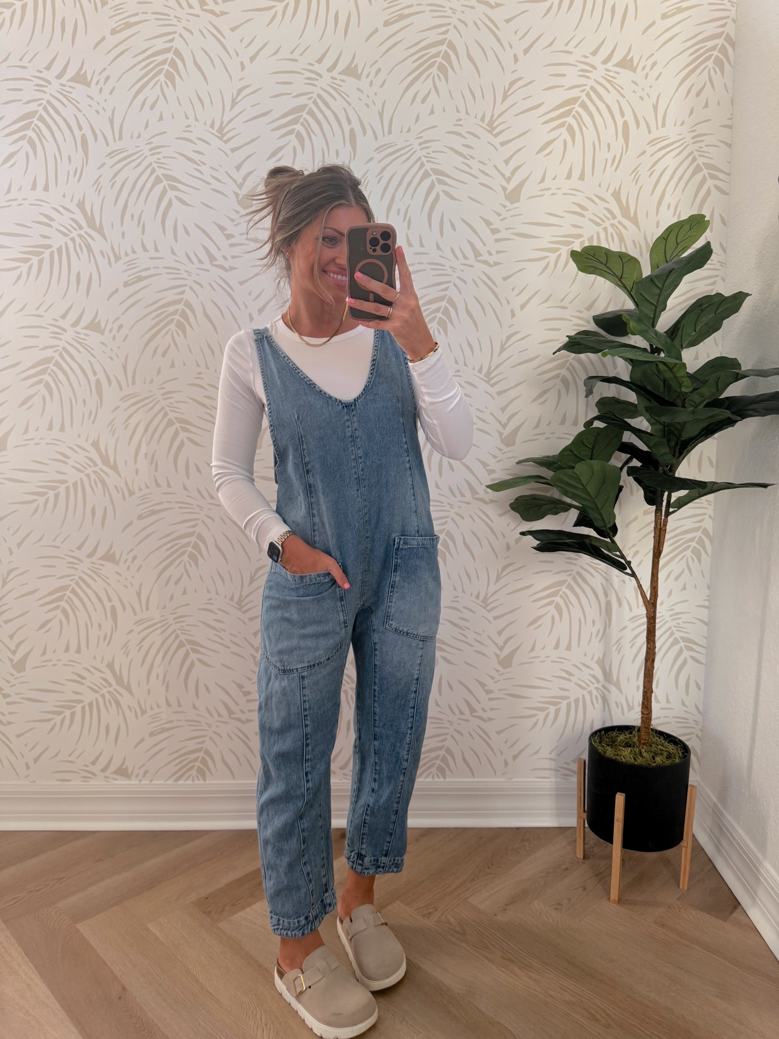 Can’t live without this jumpsuit!!! Select sizes & colors are left. Be sure to size down! I’m in XS. I wear this literally year round in every single season 