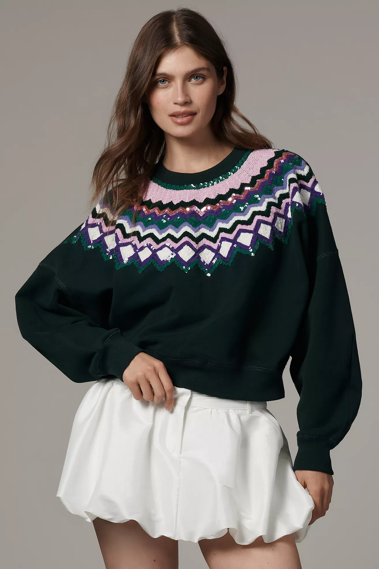 Essentiel Antwerp Embellished Pullover Sweater | Anthropologie (US)