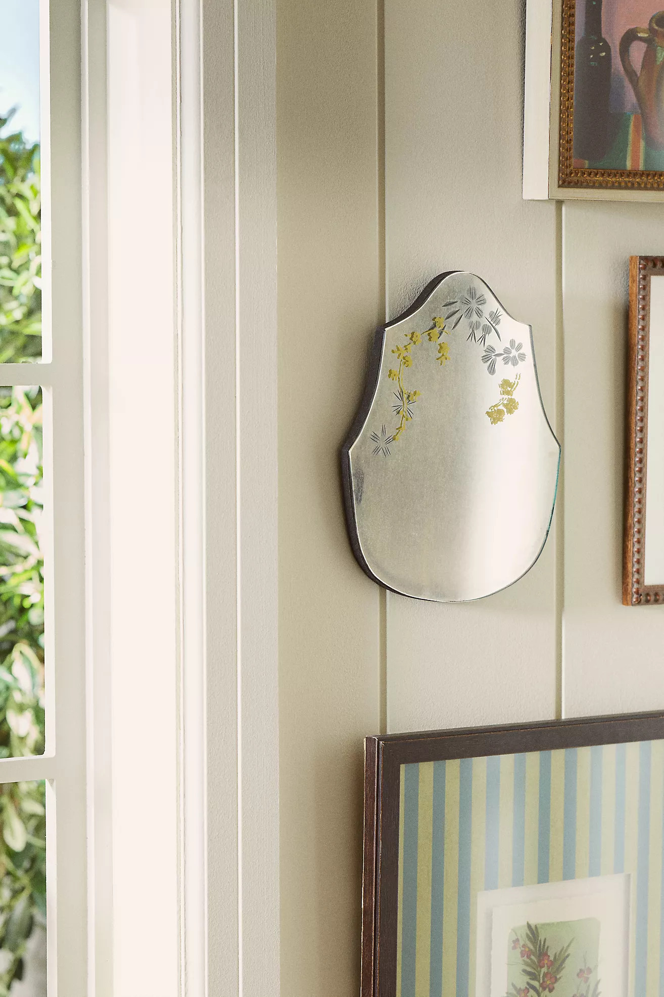 Floral Shield Gallery Wall Mirror | Anthropologie (US)