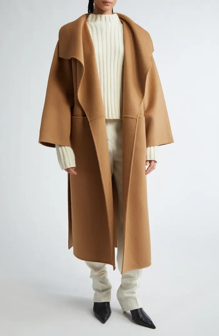 TOTEME Annecy Open Front Wool & Cashmere Coat | Nordstrom | Nordstrom
