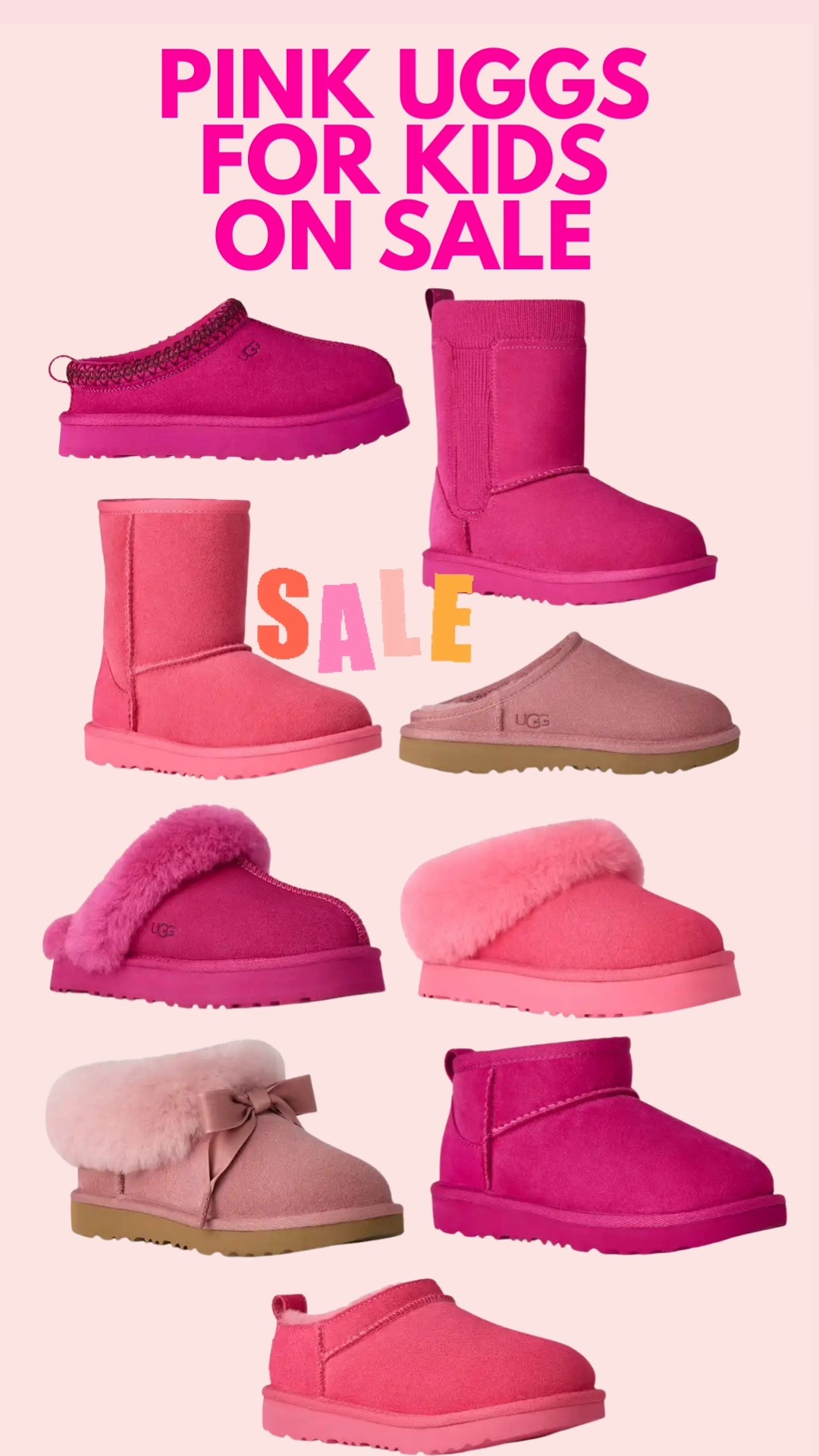 Pink Uggs for kids for Valentine’s Day 🩷💜

#LTKKids #LTKValentine #LTKSaleAlert