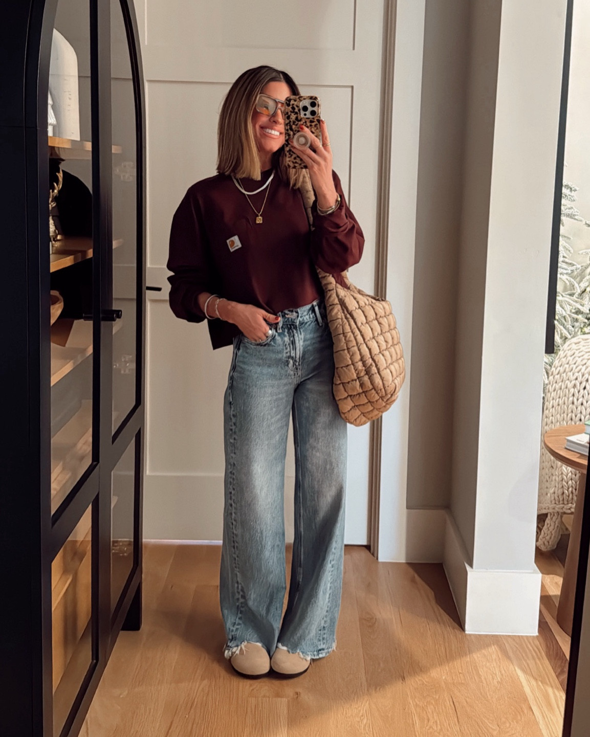 Easiest DIY ever— I chopped the bottom off of this men’s Carhartt and it turned out so cute! I’m in a size large, I would size up 1-2 sizes if you’re planning to cut it as well! 

#LTKHoliday #LTKStyleTip #LTKFindsUnder50