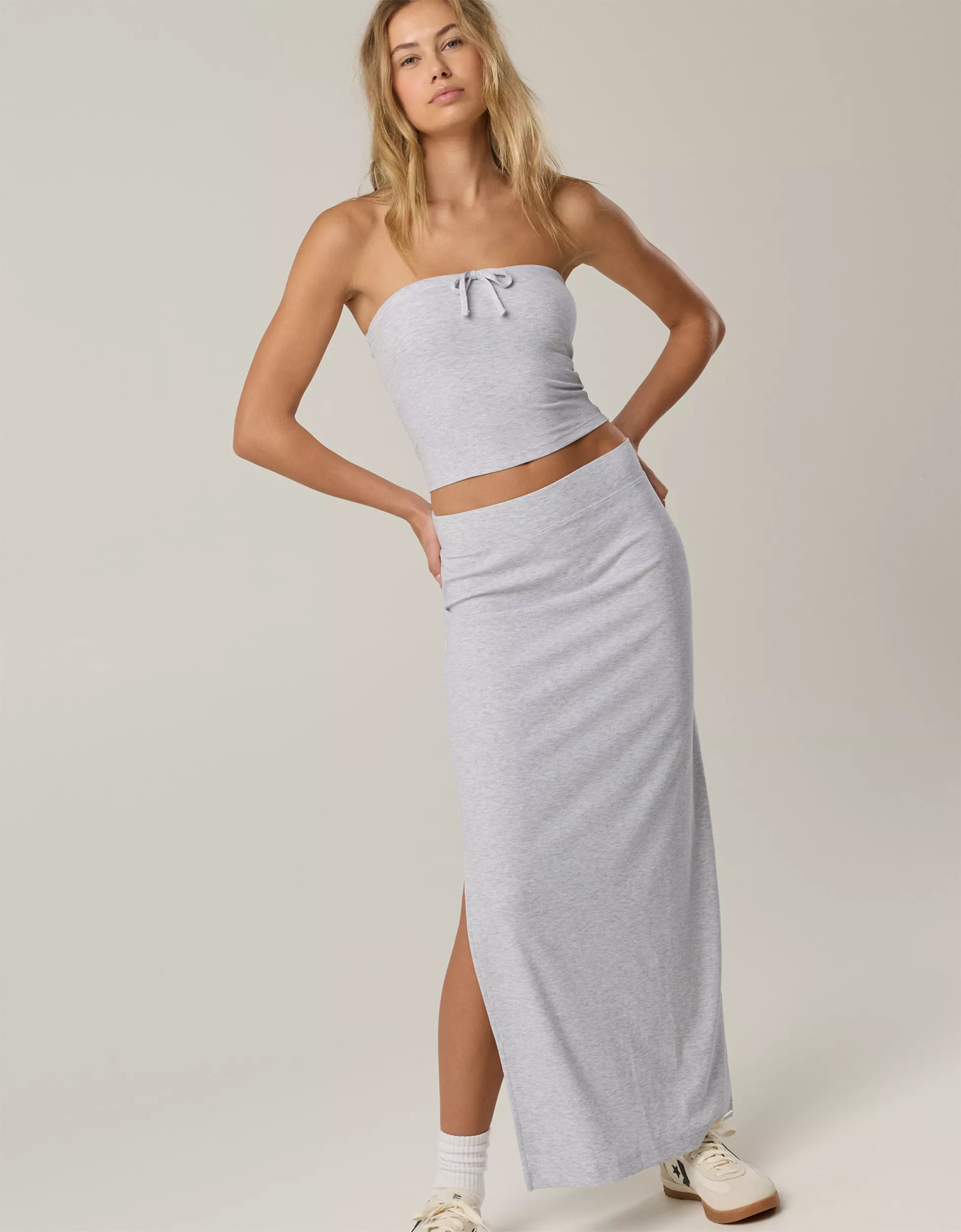 OFFLINE By Aerie Thumbs Up Heavyweight Maxi Skirt | Aerie