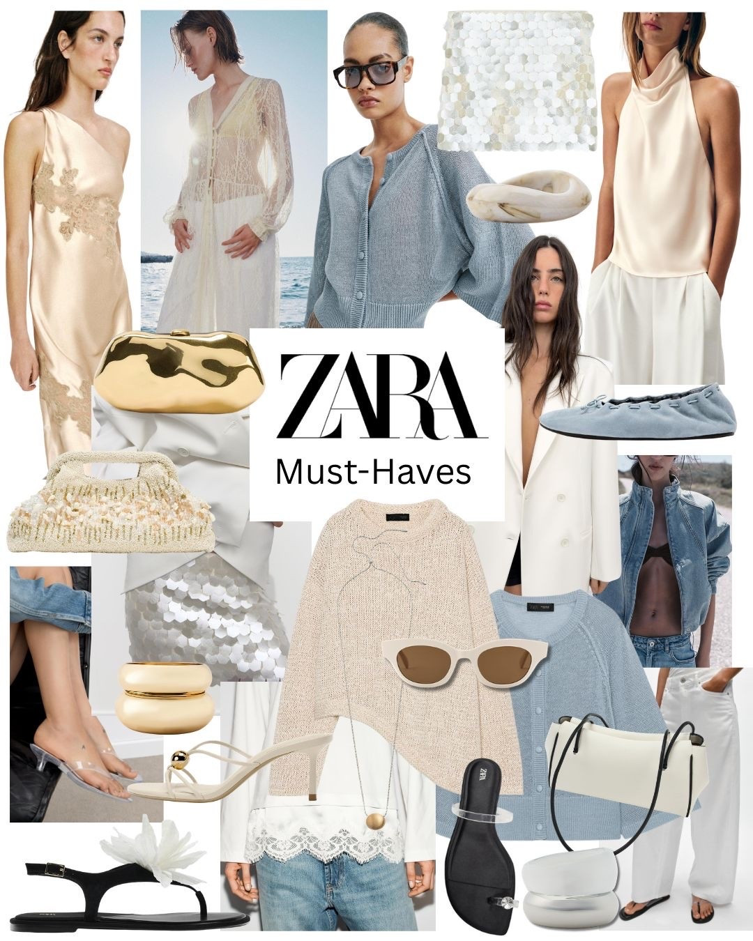 Zara Must-Haves

Good clutch bag blue cardigan lace dress asymmetric jumper blue Tshirt denim jacket white jeans lace Tshirt sheer coverup jelly transparent heeled thong sandals blue suede ballet flats satin top 

#zara

#LTKsummer #LTKspring #LTKuk