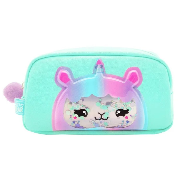 Pen+Gear Shake Sequins Pencil Pouch, Cute Alpaca Pattern, Green Color | Walmart (US)