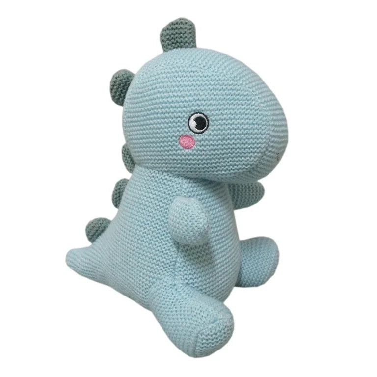 Spark Create Imagine 12.5" Blue Baby Dinosaur Knit Plush | Walmart (US)