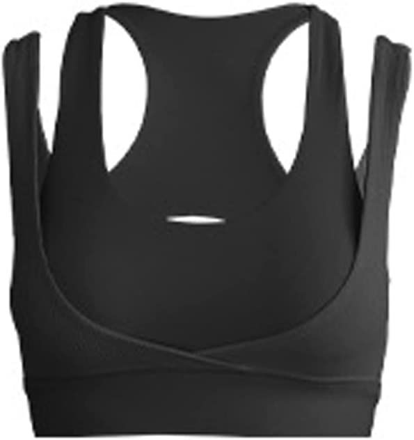 Crubera Double Shoulder Belt Hollowed Out Beautiful Back Sports Bras Women Gathering Fitness Yoga... | Amazon (US)
