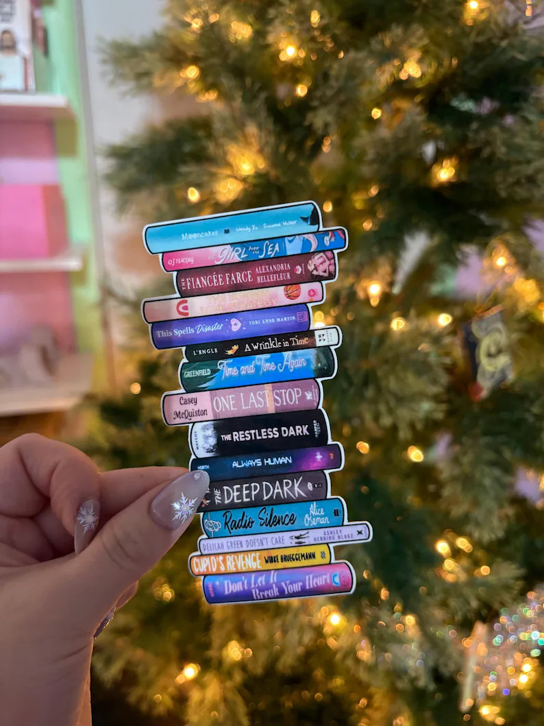 Custom Book Stack Bookmark - Etsy | Etsy (US)