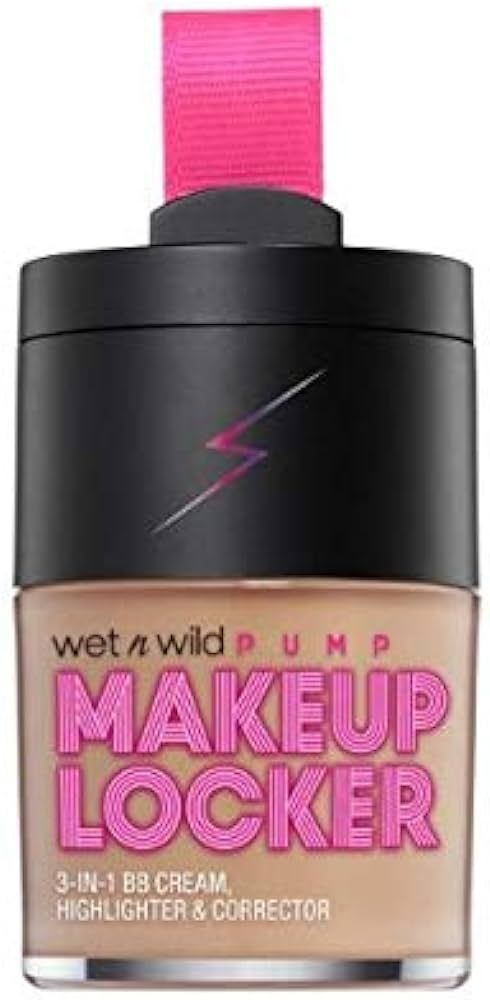 wet n wild Makeup Locker- 3-In-1 Sheer BB Cream, Highlighter & Corrector (175A Light Medium) | Amazon (US)