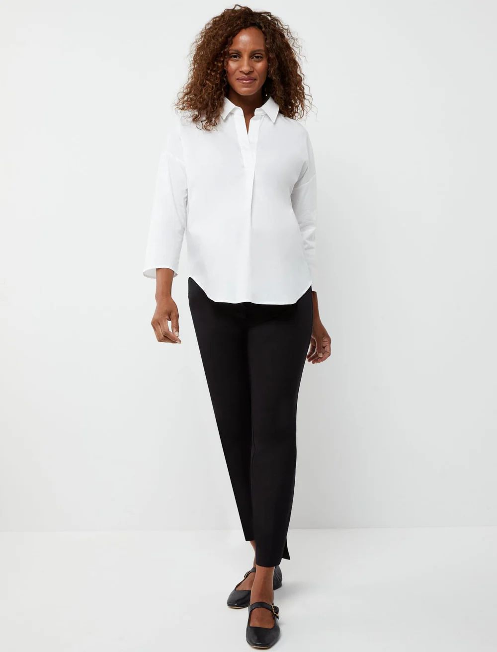 Curie Side Panel Slim Ankle Maternity Pant | A Pea In The Pod