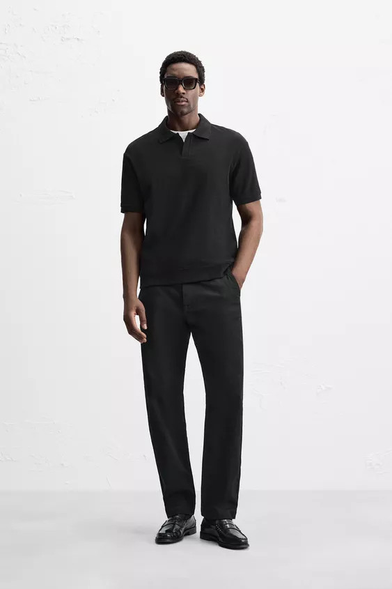 VERTICAL TEXTURED POLO | Zara US