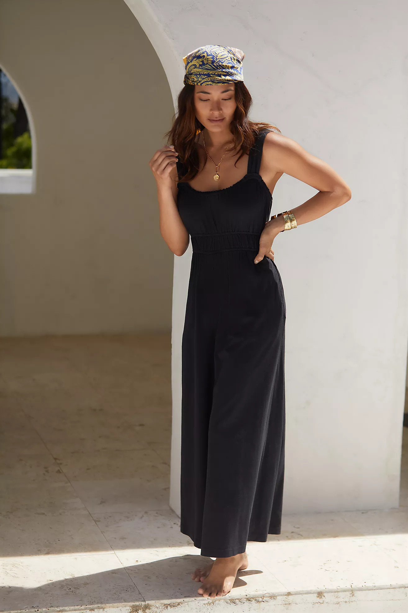 The Simona Scoop-Neck Jumpsuit | Anthropologie (US)