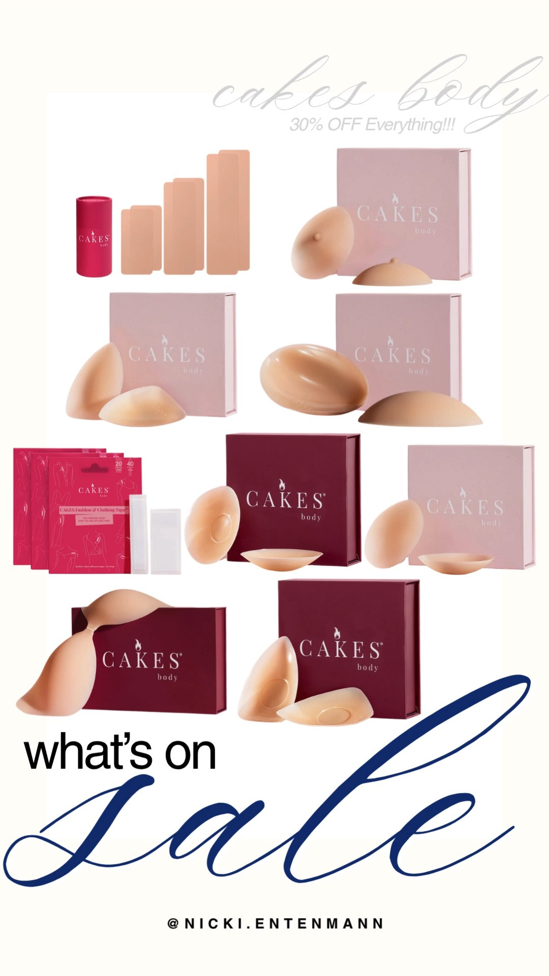 Shop the sitewide sale at Cakes Body with 30% off everything for a limited time. Iconic seamless silicone covers, body tape, and inserts make invisible wardrobe essentials effortless under any outfit. #cakesbody #salealert #wardrobeessentials #fashionhacks #shoppinghaul #stylefinds #budgetfashion #capsulewardrobe #modernliving #outfitinspiration 👗✨🛍️ 

 #LTKdayinmylife #LTKootd #LTKSaleAlert