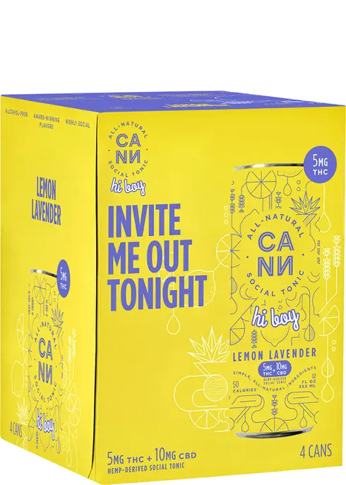CANN Hi Boy THC 5mg Lemon Lavender | Total Wine