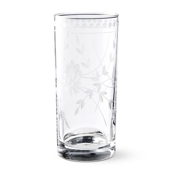 Vintage Etched Highball Glasses, Set of 4 | Williams-Sonoma