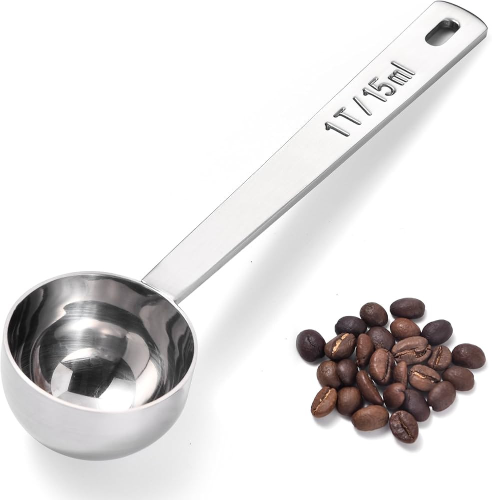 18/8 Stainless Steel Coffee Scoop, Doosu Food-Grade Metal Measuring Spoon with 4.3in Long Handle,... | Amazon (US)