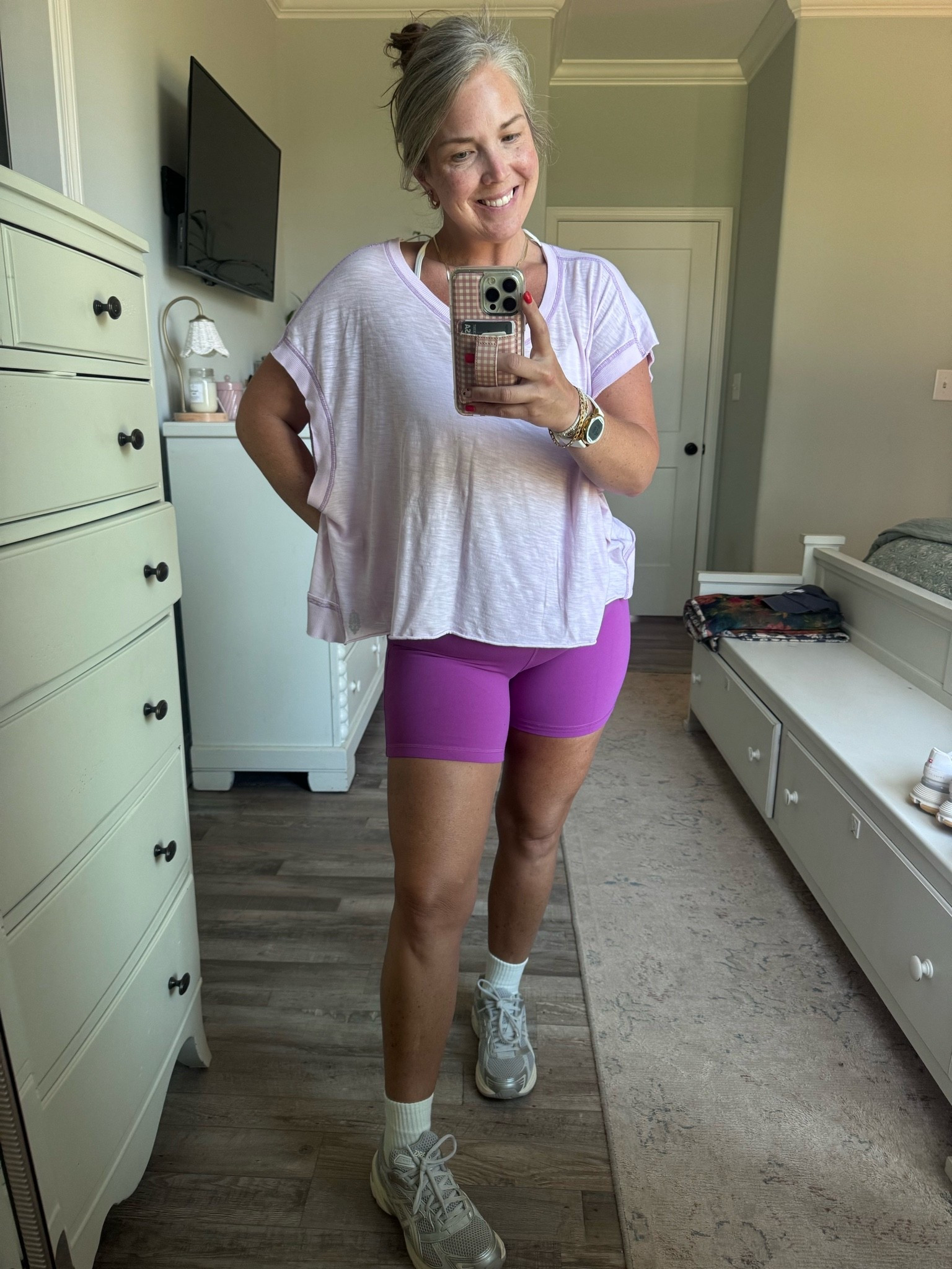 Thursdays workout fit 
Linked Amazon options and originals I have both Amazon and originals 
The shorts from lulu are no longer available in this color but I lined he same style 
Size 10 and large top

#LTKgrwm #LTKmomlife #LTKActive