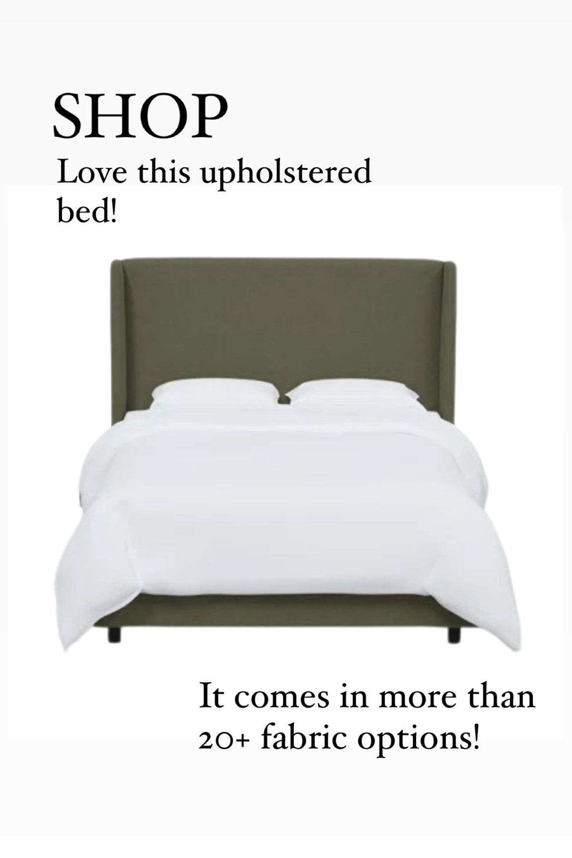 Fully upholstered bed comes in all the sizes and more than 20 fabric choices. 👏🏻

#bedroom #furniture #bed 

#LTKHome #LTKStyleTip #LTKSaleAlert