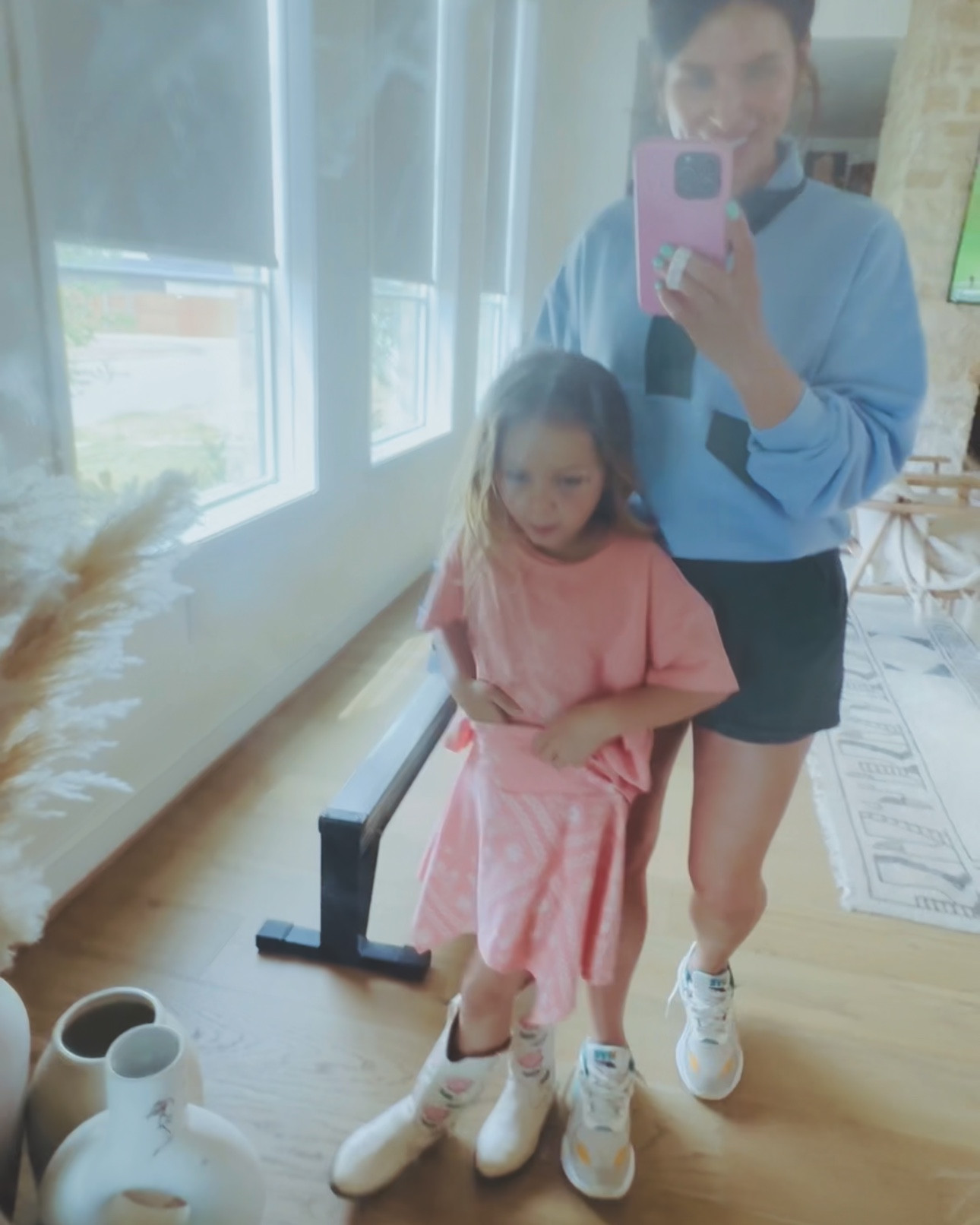 Amazon sporty mom 🤝 Target tiny cowgirl and honestly… she’s the star of the show 🤠💖

Wearing this fabulous Amazon set that’s comfy enough for a weekend full of sports 🙃 paired with these Puma sneaks that go with everything. Meanwhile, my little insisted on the full western moment from Target and I’m not arguing with that level of confidence.

(My outfit) Soft, breathable, and effortlessly cute—this colorblock 2-piece set features a 1/4 button pullover and comfy shorts with pockets. Perfect for workouts, errands, or lounging, and easy to mix and match year-round. True to size, with an option to size up for a relaxed fit.

(My minis outfit) comfy and cute for that darling girl.
Handkerchief embroidered skirt and matching Tee to match- soft and breathable cotton material.
Fits a bit bigger than usual size.

#LTKmomlife #LTKootd