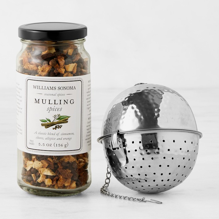 Williams Sonoma Mulling Spices & Hammered Spice Ball Set | Williams-Sonoma