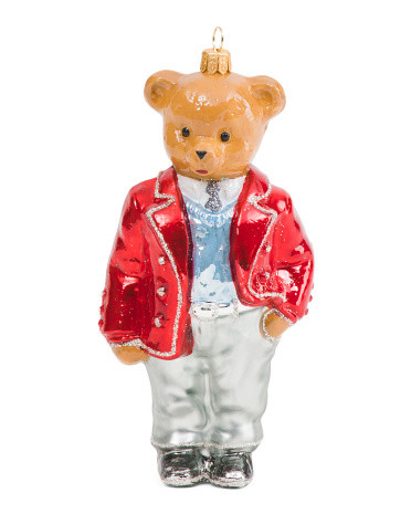 Made In Poland Elegant Teddy Bear Ornament | TJ Maxx