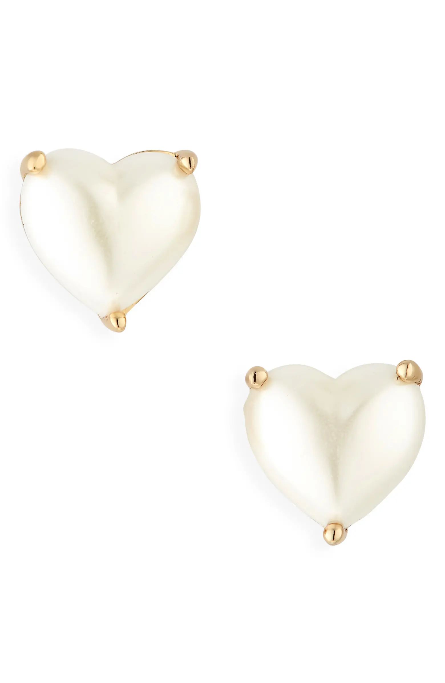 my love cubic zirconia heart stud earrings | Nordstrom