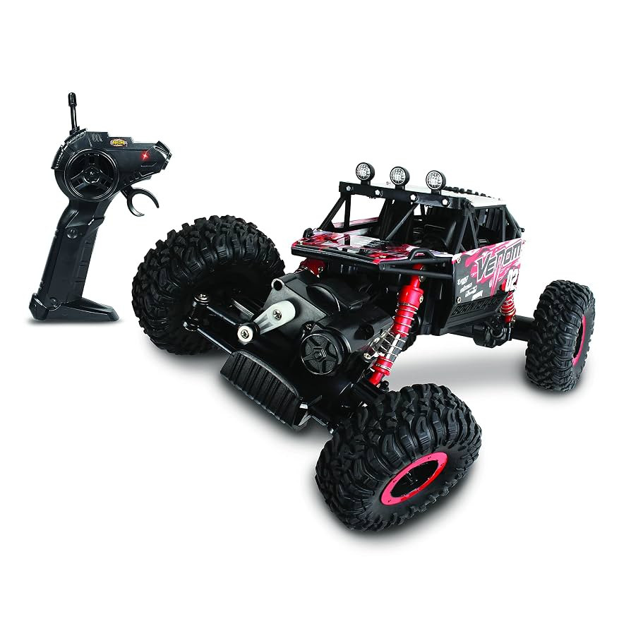 NKOK Mean Machines 1:16 2.4GHz RC Rock Crawler Venom (Red), Designed for Rough Terrain Climbing, ... | Amazon (US)