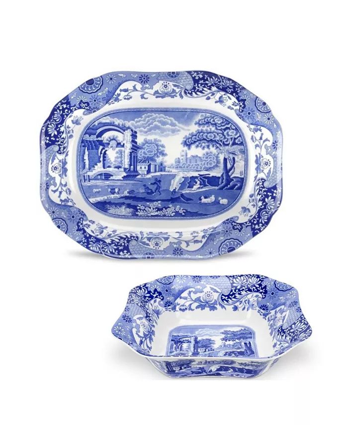 Italian Serving Bowl and Platter Set, 2 Piece | Macy's Canada